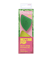 Real Techniques Nectar Pop Dewy Dose Sponge Set - Набор спонжей для макияжа